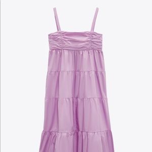 Zara Pink Poplin Dress